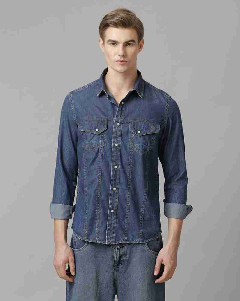 Denim on sale shirts flipkart