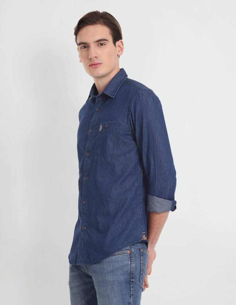 Us polo assn outlet denim shirts