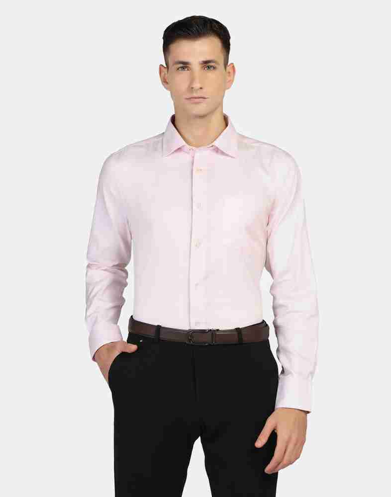 Blackberrys Pink Slim Fit Shirts