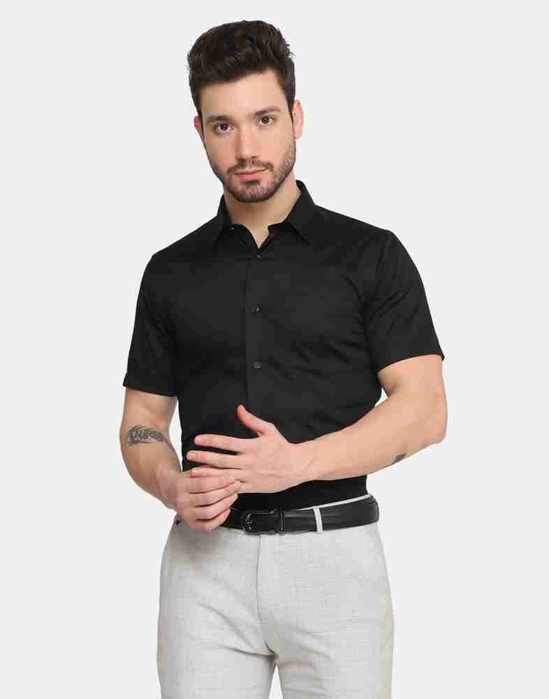 Blackberrys Men Solid Casual Black Shirt - Buy Blackberrys Men