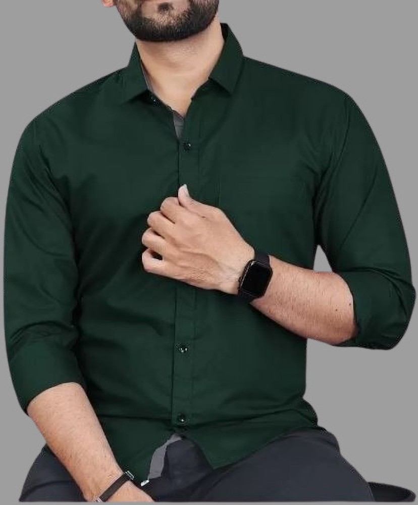 JAYDEN FASHION Men Solid Formal Dark Green Shirt Buy JAYDEN FASHION Men Solid Formal Dark Green Shirt Online at Best Prices in India Flipkart