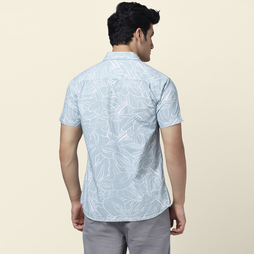 Urban Ranger by Pantaloons Men Printed Casual Blue Shirt - Buy Urban Ranger  by Pantaloons Men Printed Casual Blue Shirt Online at Best Prices in India