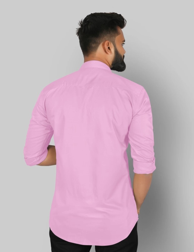 VARANI CREATION Men Solid Formal Pink Shirt - Buy VARANI CREATION Men Solid  Formal Pink Shirt Online at Best Prices in India