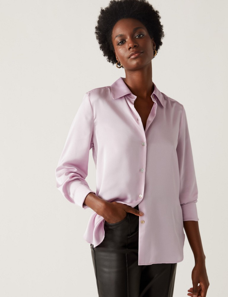 marks and spencer pink shirt