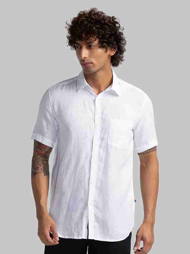 PARK AVENUE Men Solid Casual White Shirt Buy PARK AVENUE Men Solid Casual White Shirt Online at Best Prices in India Flipkart