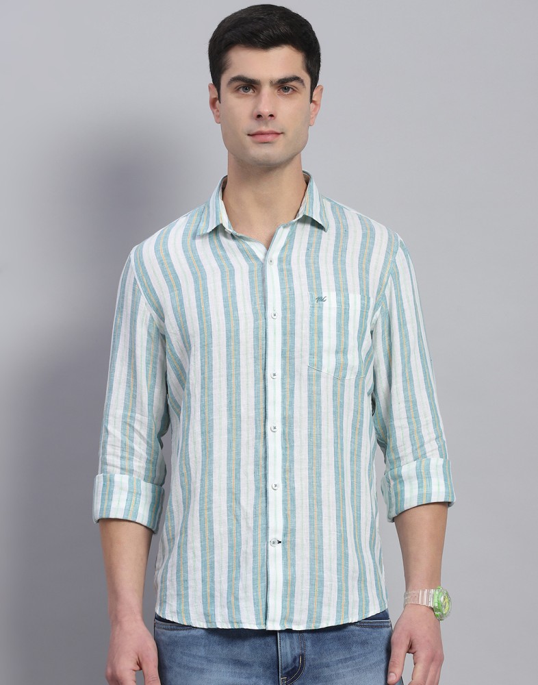 Buy White Triple Striped Shirts for Men Online in India -Beyoung