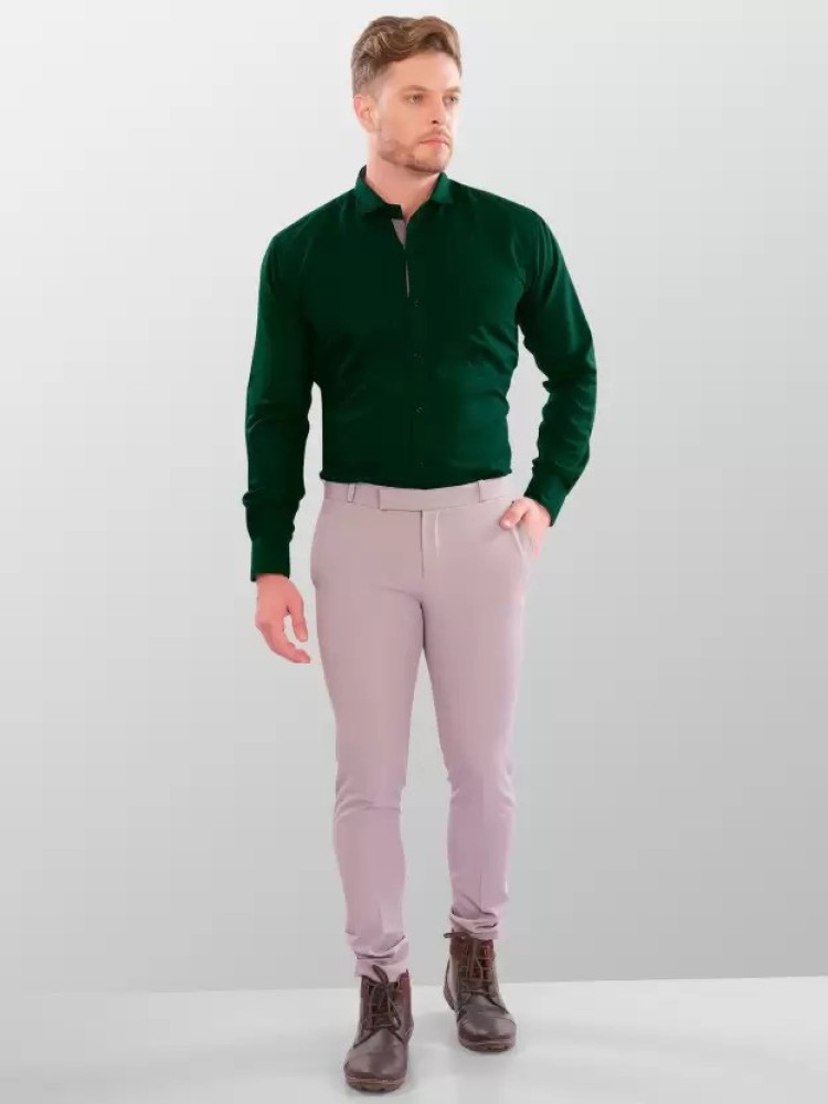 Buy Plus91 Men Solid Casual Pink Shirt Online at Best Prices in