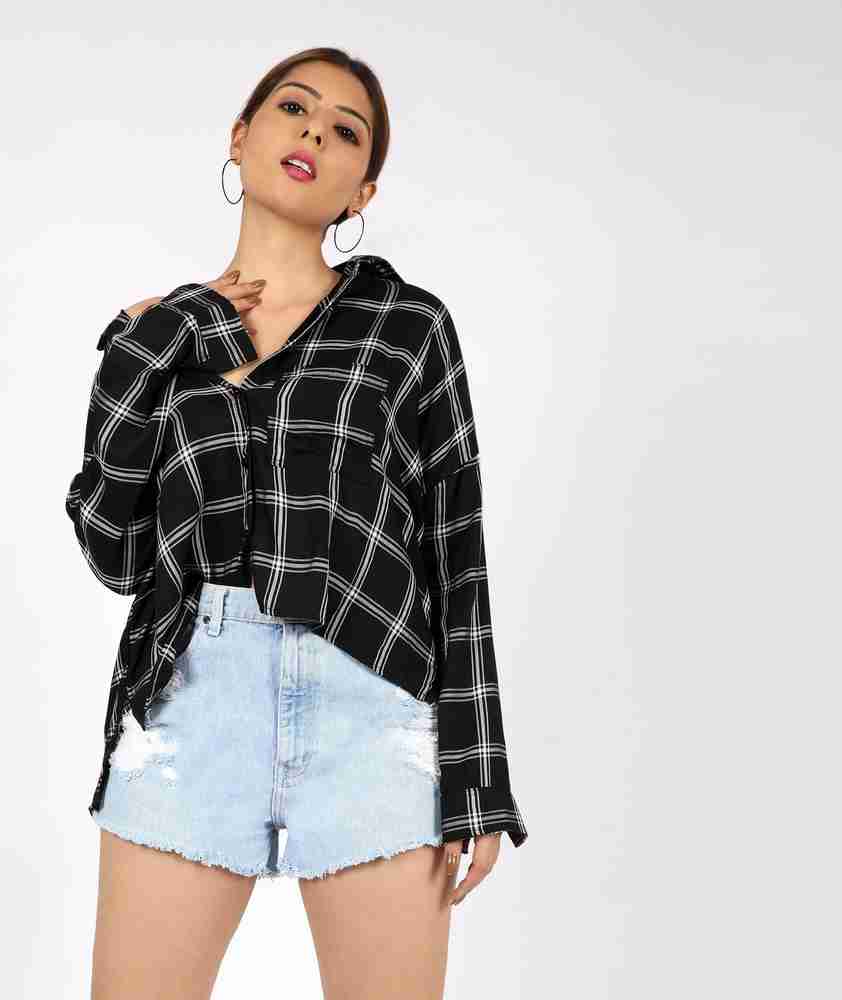 Checked shirt womens h clearance