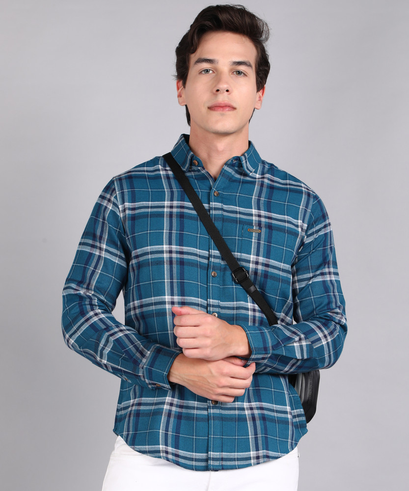 Urbano Fashion Men Checkered Casual Blue Shirt Buy Urbano Fashion Men Checkered Casual Blue Shirt Online at Best Prices in India Flipkart