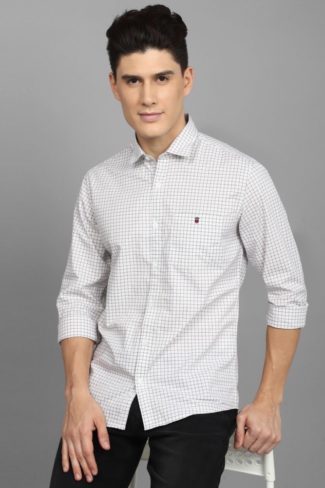 LOUIS PHILIPPE Men Checkered Casual Black, White Shirt - Buy LOUIS PHILIPPE  Men Checkered Casual Black, White Shirt Online at Best Prices in India