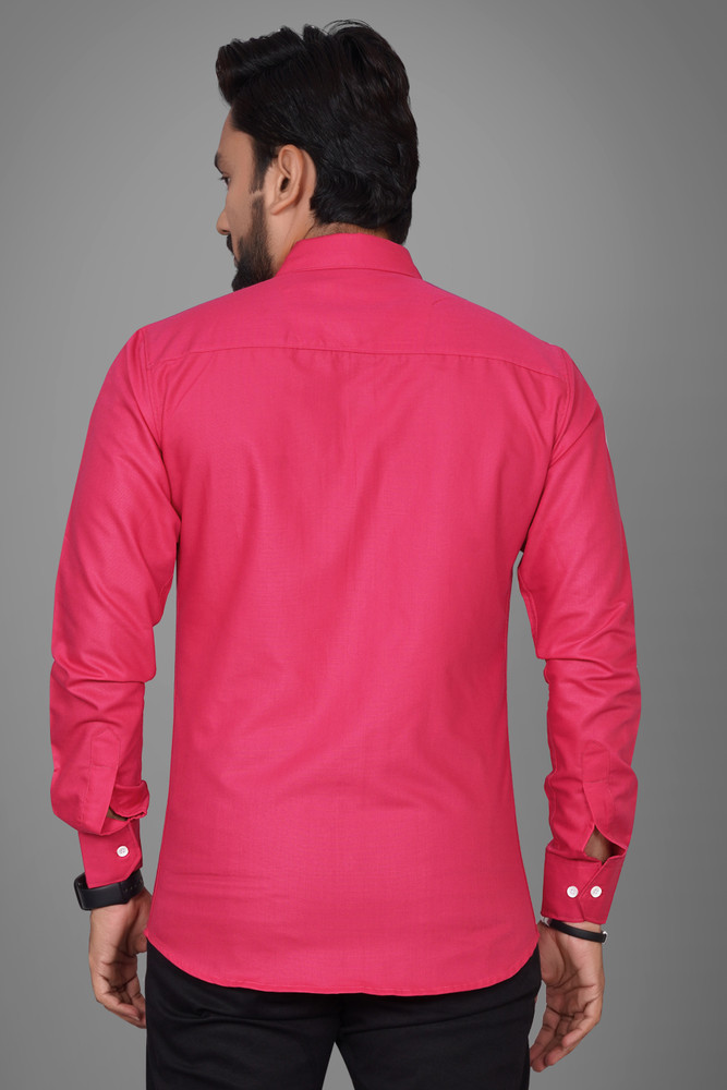 dark pink t shirt mens full sleeve