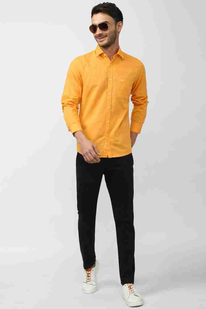 Peter england hot sale yellow shirt