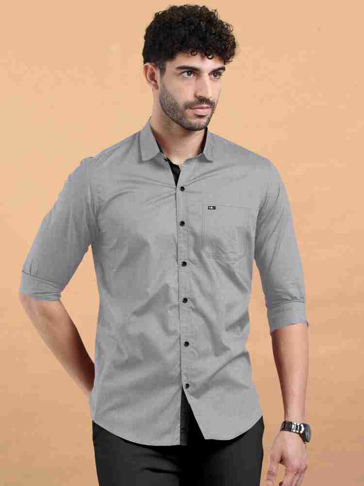 Dark grey shirt outfit new arrivals