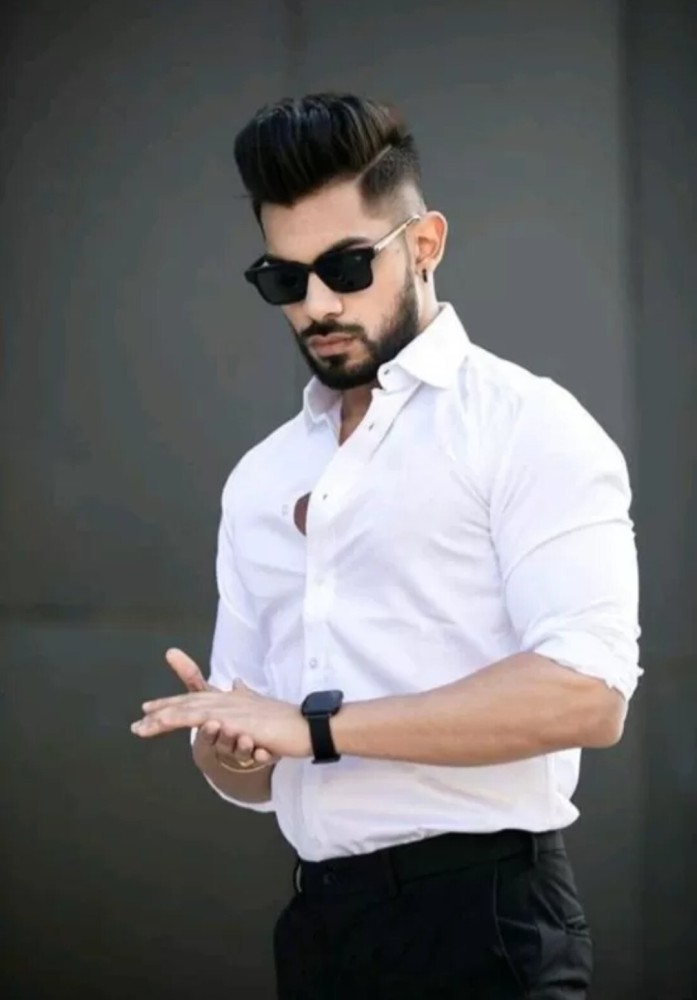 Buy Lahoriya Men Solid Formal White Shirt Online at Best Prices in India