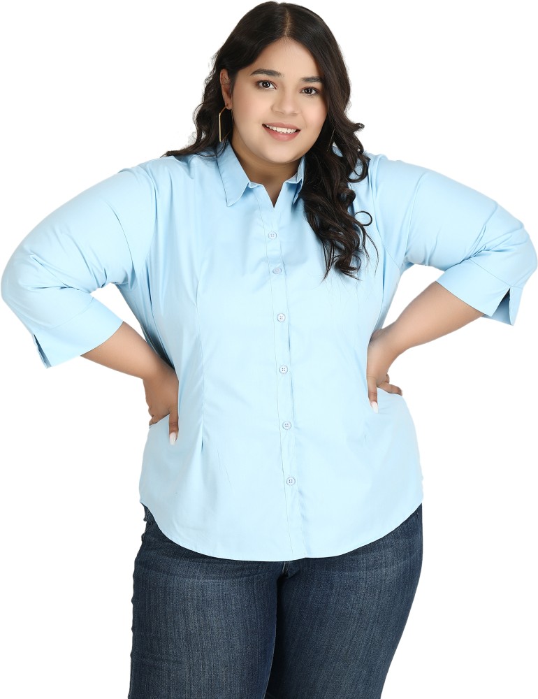 Sky Blue Shirt Women - Buy Sky Blue Shirt Women online in India