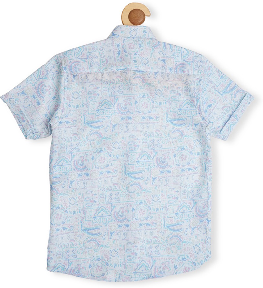 760 Blue Sky Floral Short Sleeve Shirt