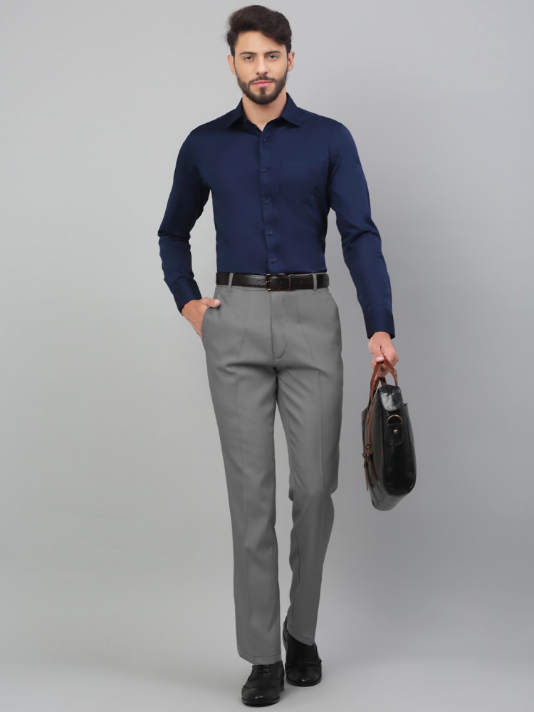 Top more than 150 gray pants blue shirt best