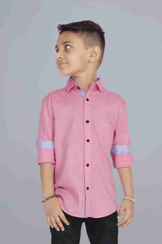 boys pink tee