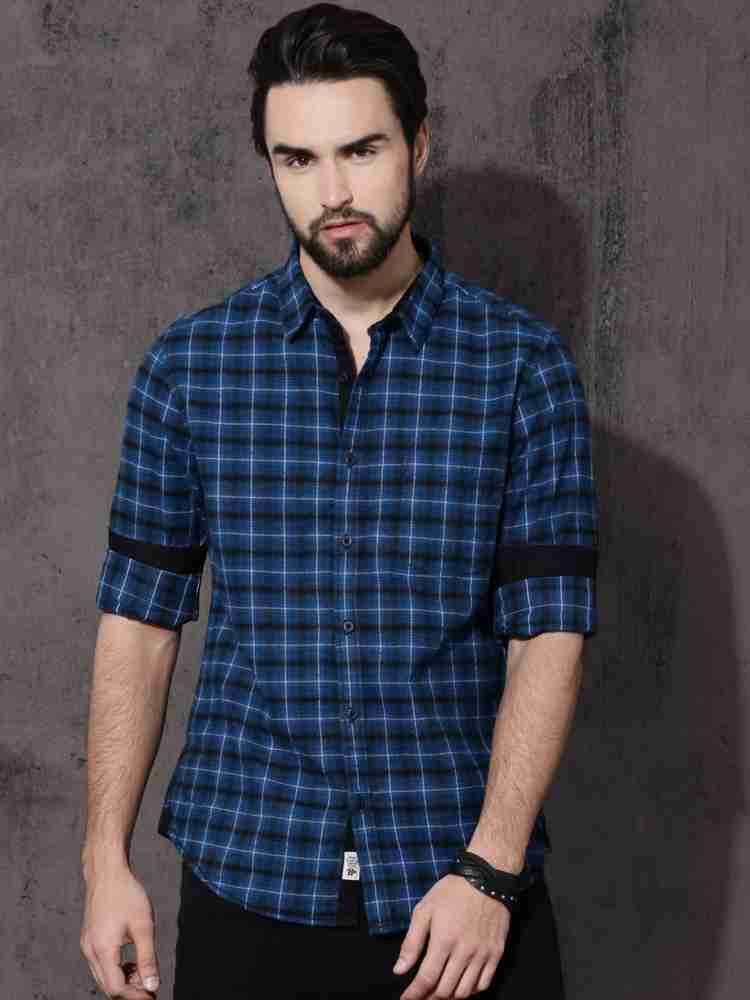 Wholesale Instafab Red Bubble Plus Men Checks Stylish Full, 46% OFF