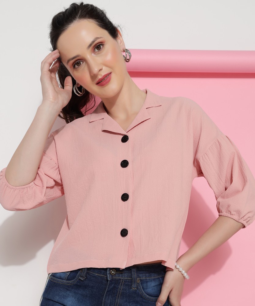 Buy Pink Blouses For Ladies Casual online