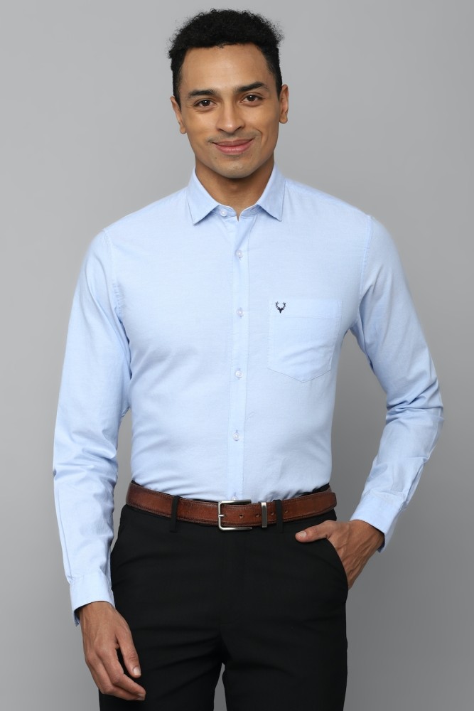 Buy Men White Slim Fit Textured Full Sleeves Casual Shirts Online - 704516  | Allen Solly