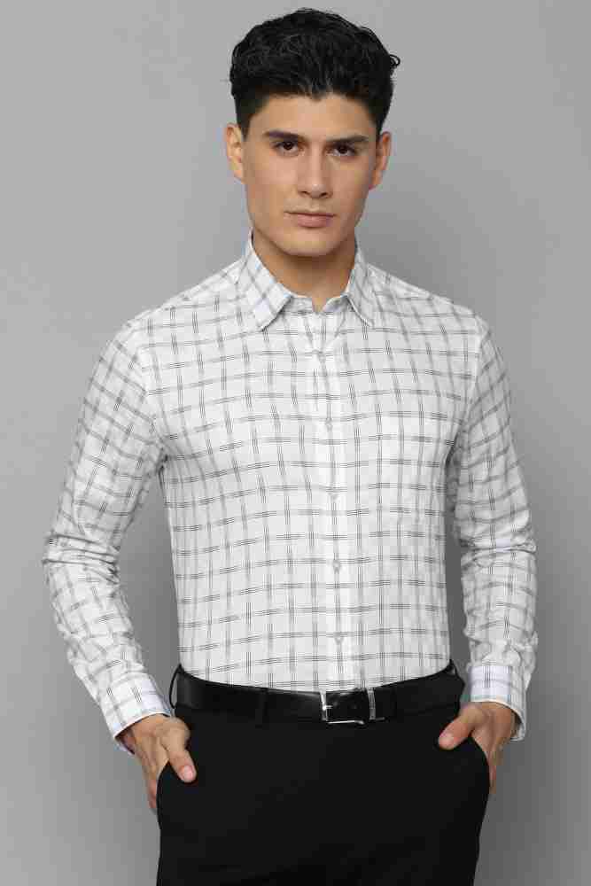 LOUIS PHILIPPE Men Checkered Formal Brown, White Shirt - Buy LOUIS