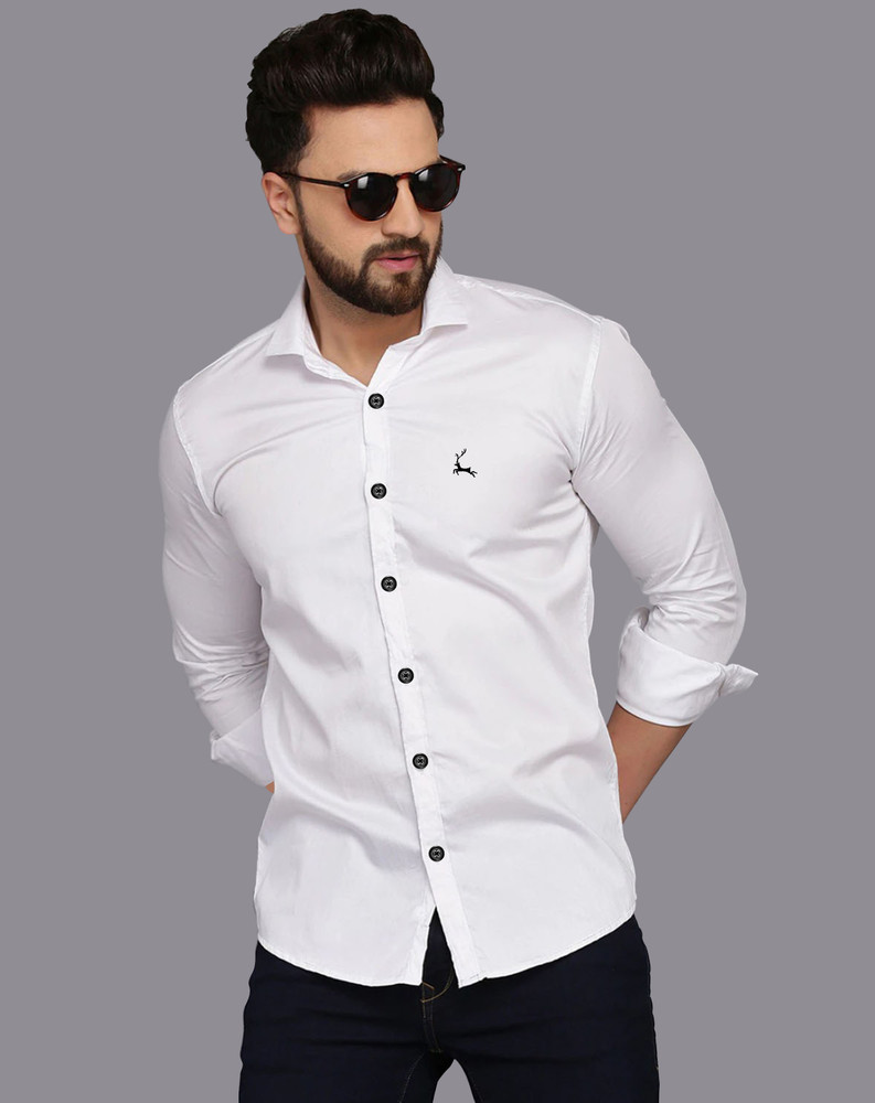 PEACEFUL FASHION Men Solid Formal White Shirt - Buy PEACEFUL FASHION Men  Solid Formal White Shirt Online at Best Prices in India | Flipkart.com