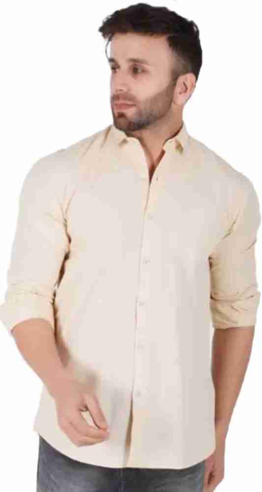 Cream colored cheap dress shirt