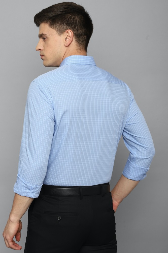 Louis Philippe Ceremonial Shirts, Men Blue Classic Fit Check Full Sleeves Formal  Shirt for Men at louisphilippe.abfrl.in