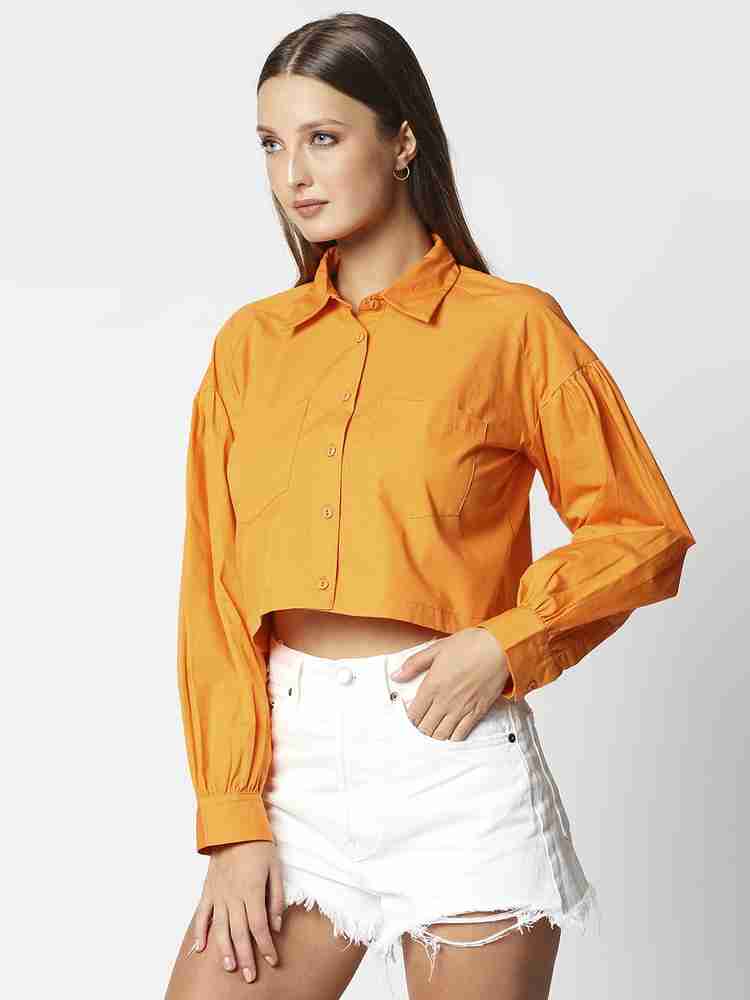 Go Sexy Women Solid Casual Yellow Shirt Buy Go Sexy Women Solid Casual Yellow Shirt Online at Best Prices in India Flipkart