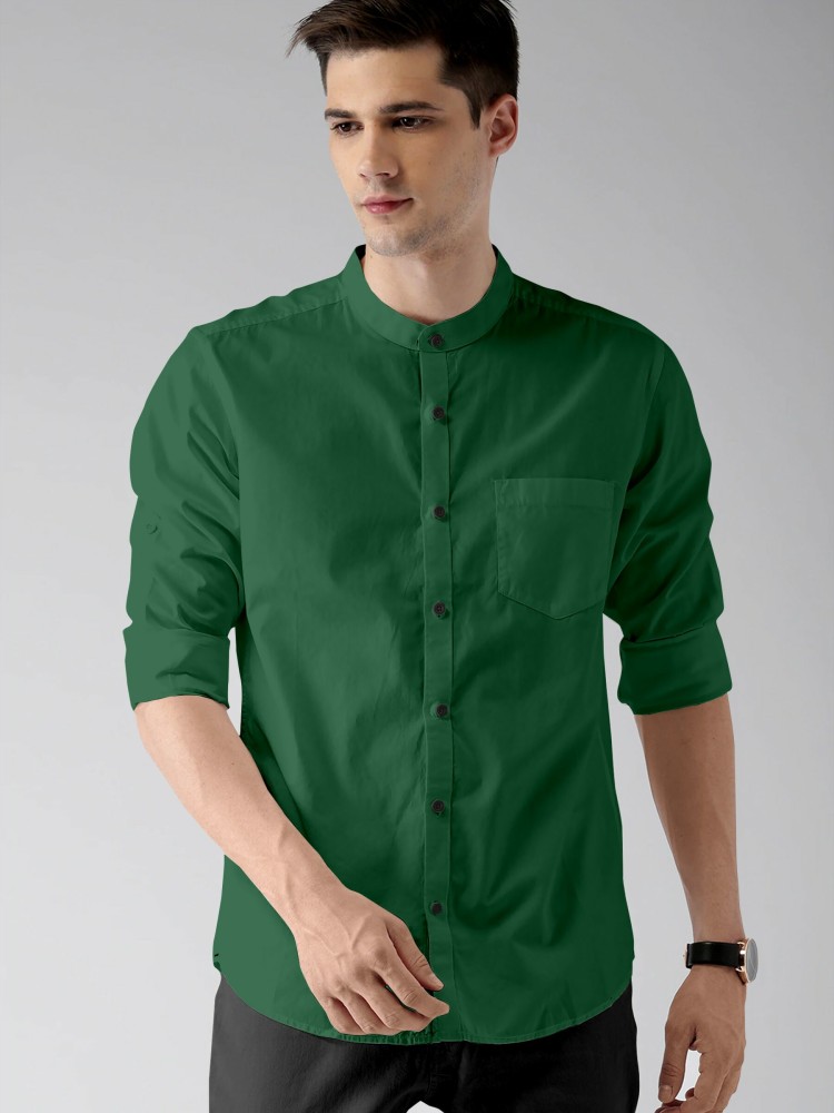 solid green shirt