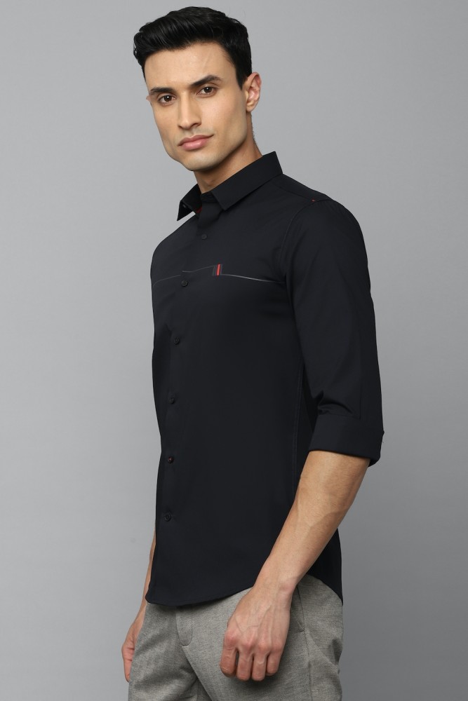 Louis philippe best sale black shirt