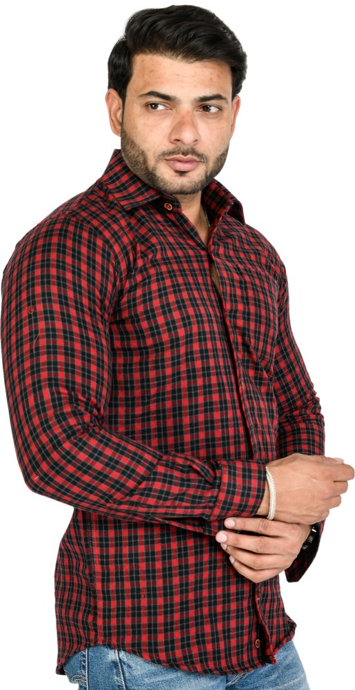 red color shirts for mens