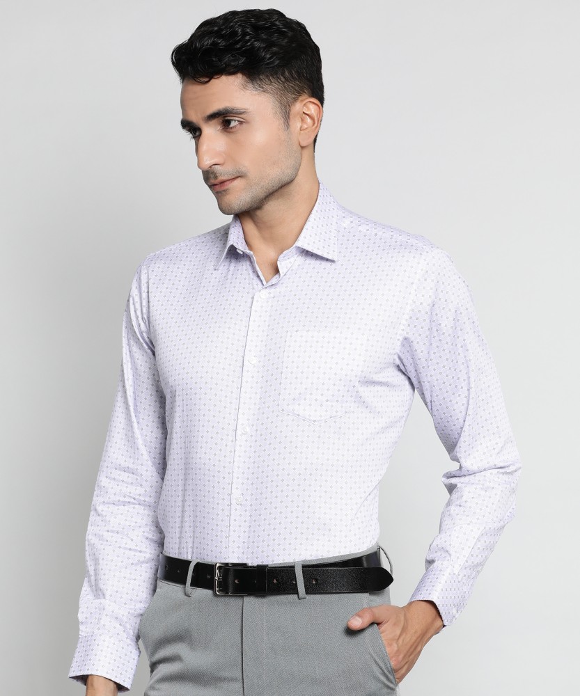 VAN HEUSEN Men Printed Formal Purple Shirt - Buy VAN HEUSEN Men Printed  Formal Purple Shirt Online at Best Prices in India