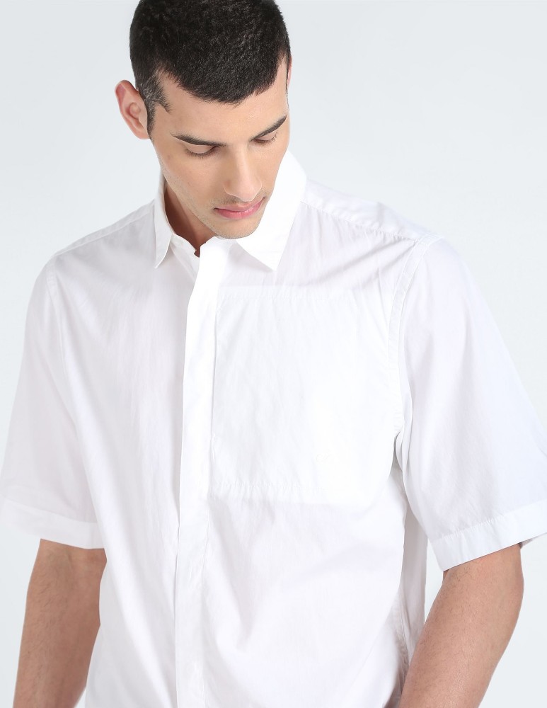 Kangol Boxy Fit White Button Up Shirt