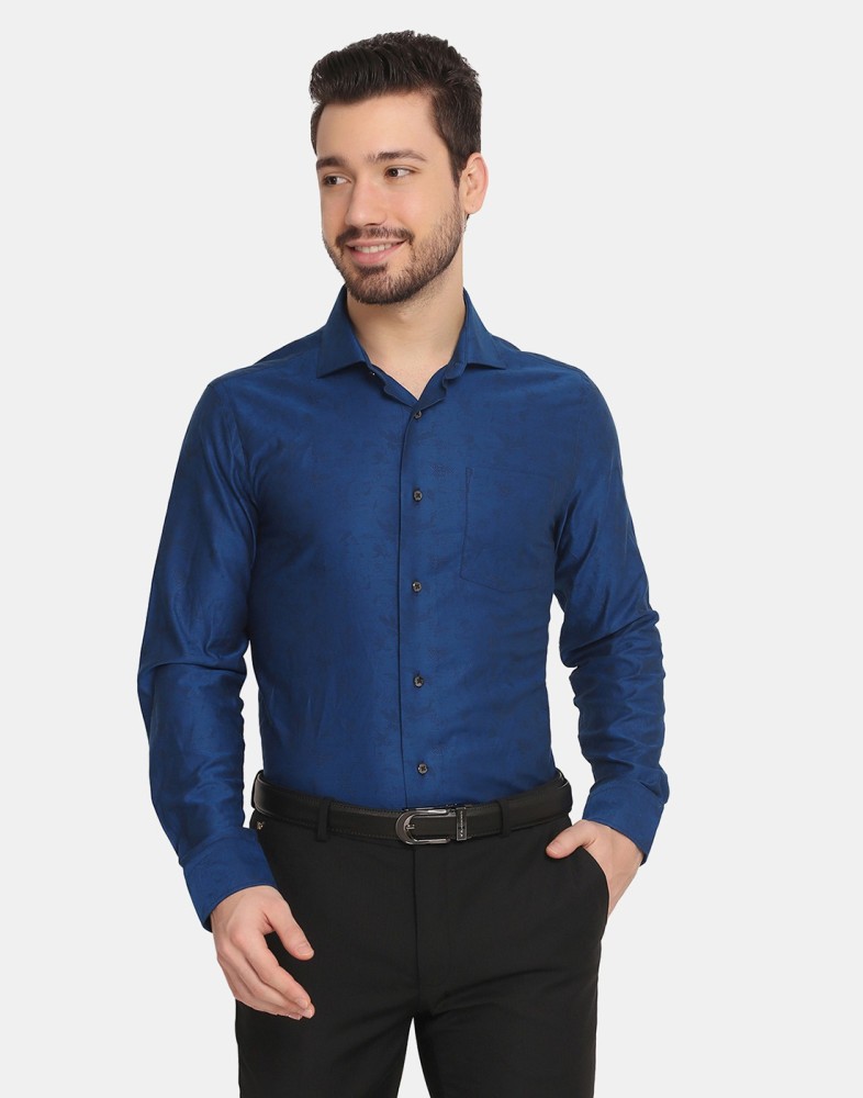 Blackberrys Men Solid Formal Blue Shirt - Buy Blackberrys Men Solid Formal  Blue Shirt Online at Best Prices in India