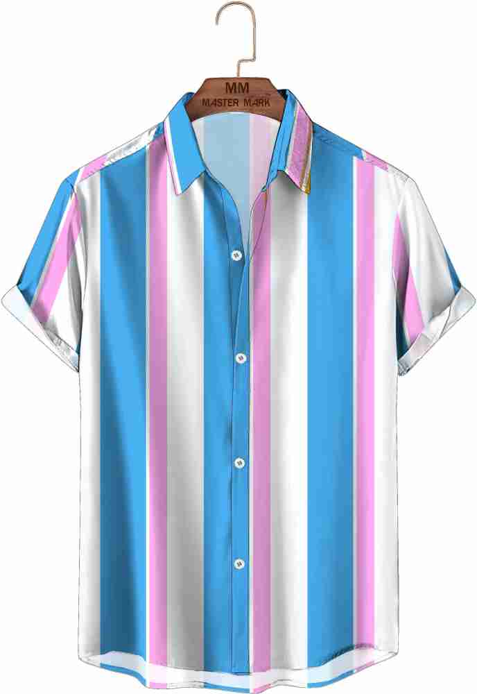 Pink and outlet blue shirts