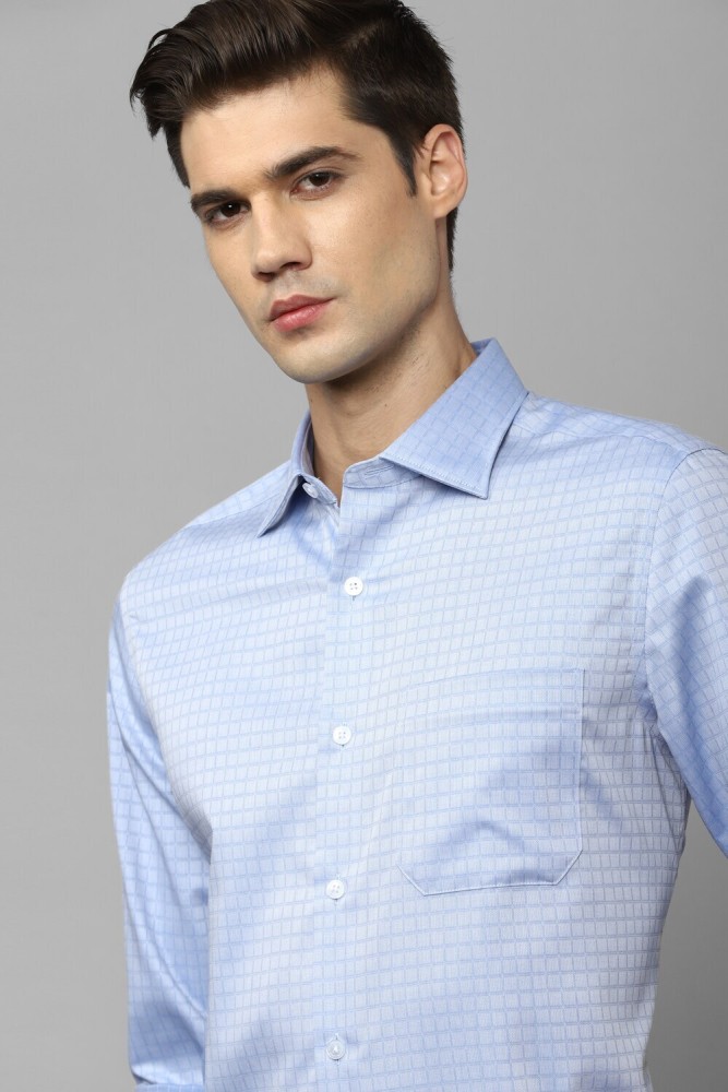 Louis Philippe Men's Checkered Slim fit Formal Shirt (LPSFMSLPJ53790_Blue  38) : : Clothing & Accessories