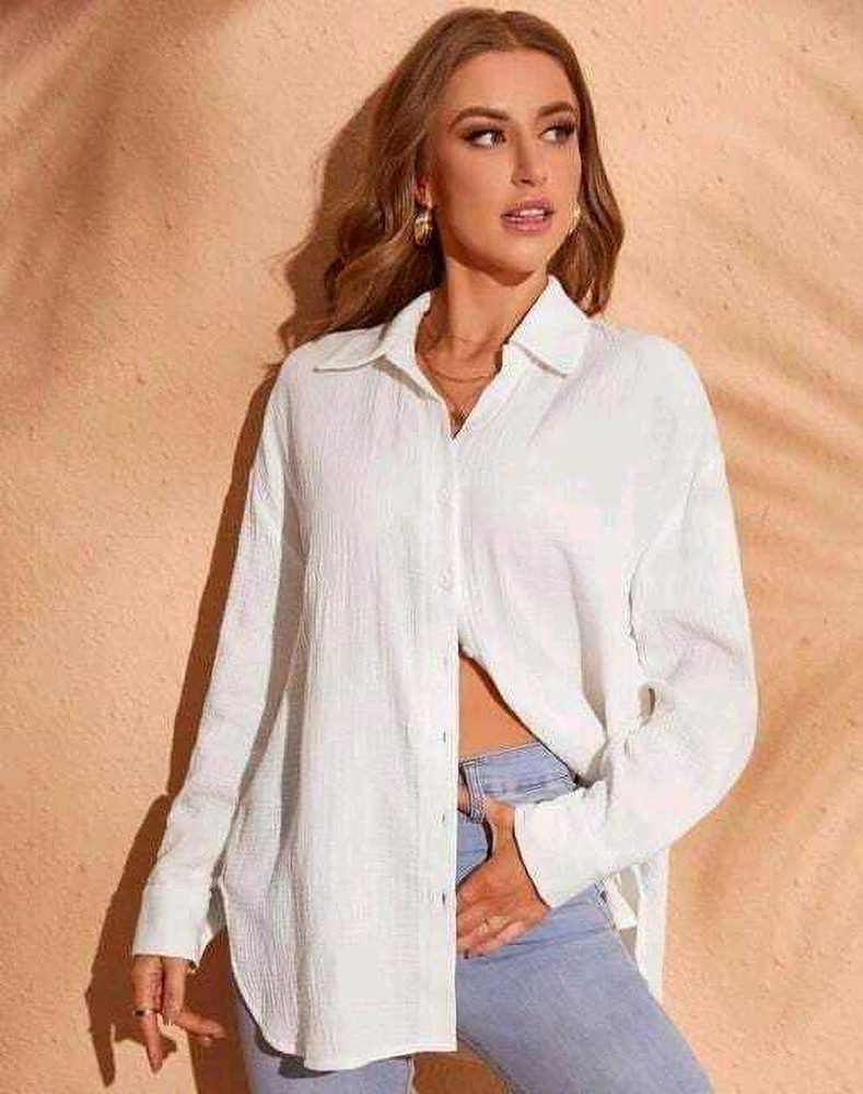 H and m white shirt womens discount