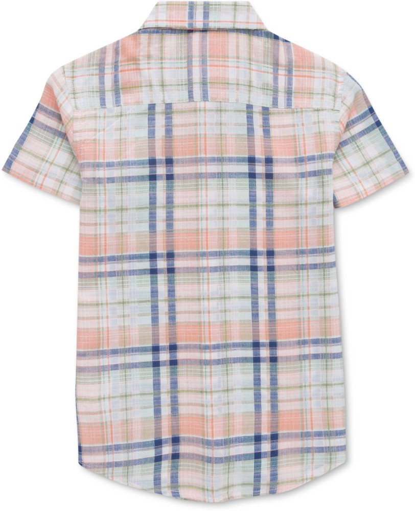 JusCubs Boys Checkered Casual Multicolor Shirt - Buy JusCubs Boys