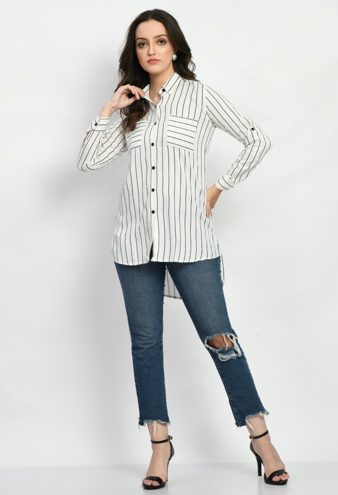 Striped shirt 2024 womens india