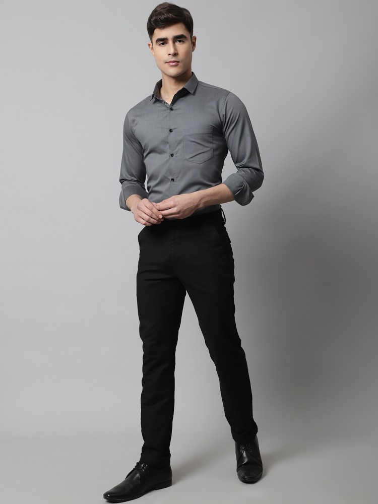 Buy Men Grey Regular Fit Formal Shirts Online  172957  Peter England