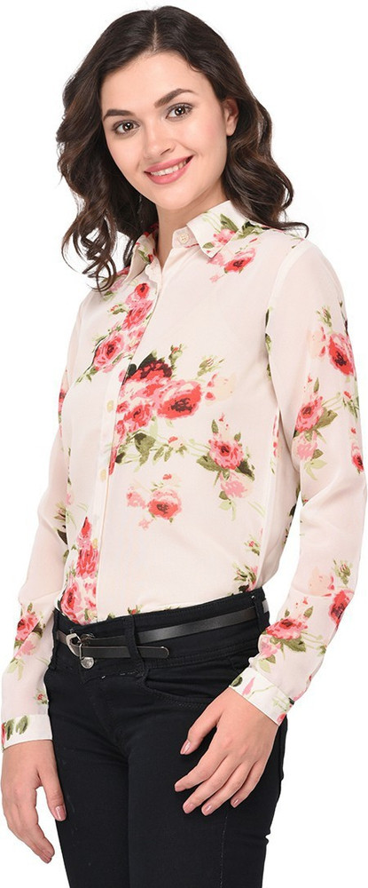 Floral print shirt womens store