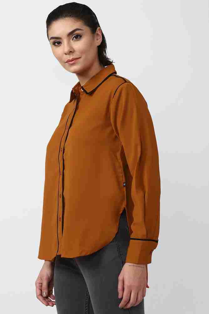 Orange long sleeve shirt forever clearance 21