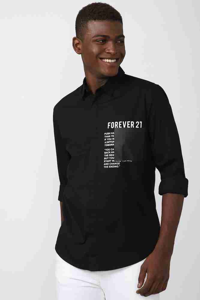 FOREVER 21 Men Solid Casual Black Shirt Buy FOREVER 21 Men Solid Casual Black Shirt Online at Best Prices in India Flipkart