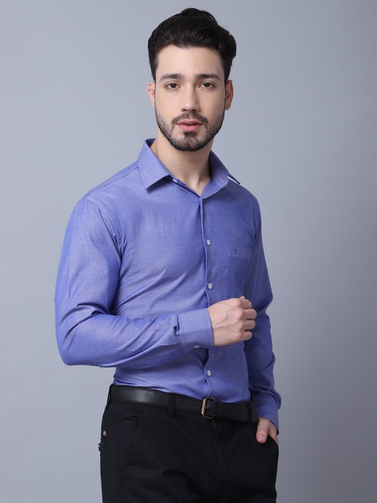 Cantabil Men Royal Blue Shirt