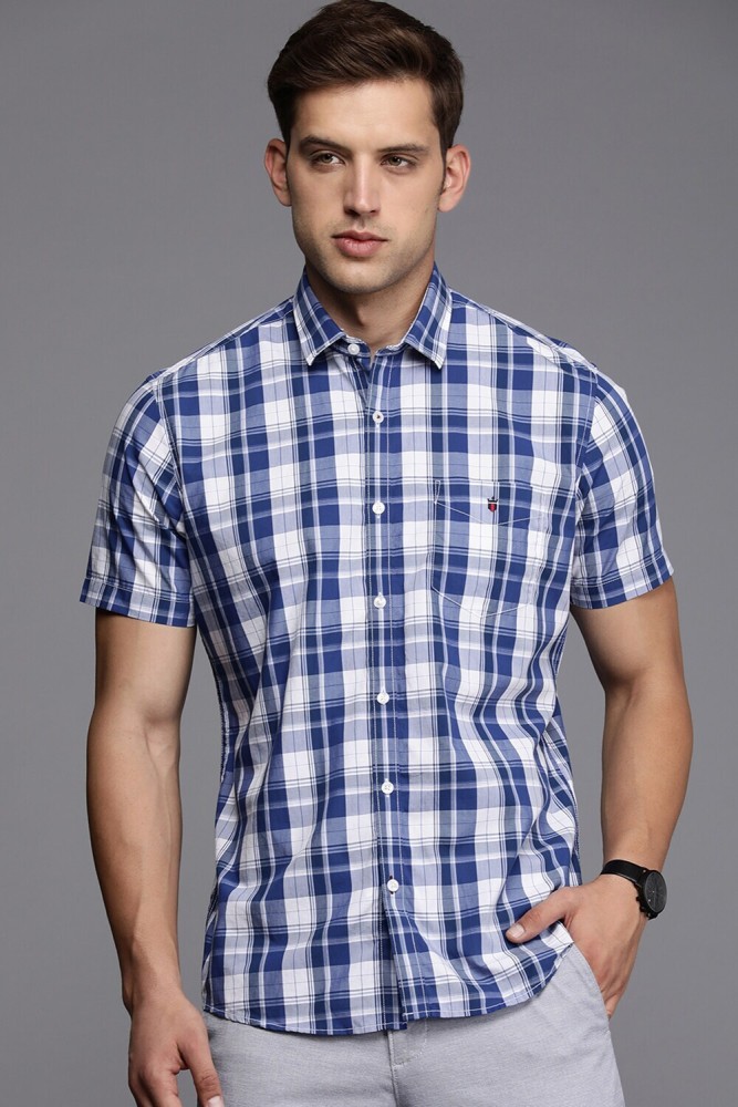 Louis Philippe Casual Shirts : Buy Louis Philippe Men Blue Slim