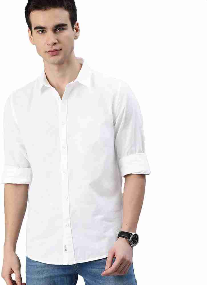 Pink Mauve Men Solid Casual White Shirt Buy Pink Mauve Men Solid Casual White Shirt Online at Best Prices in India Flipkart