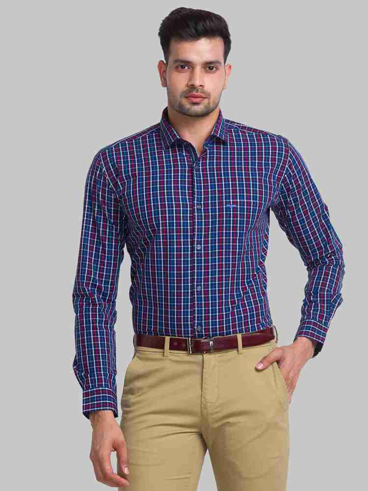 PARK AVENUE Men Checkered Formal Multicolor Shirt - Buy PARK