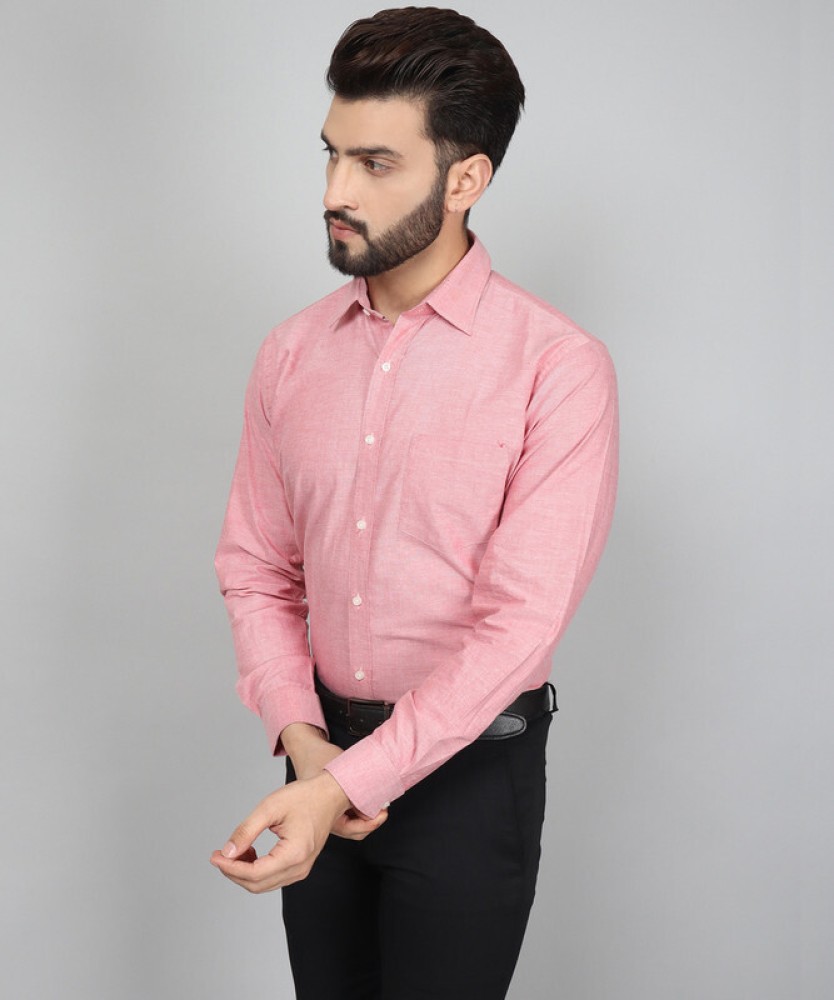 Plain Office 100% Cotton Shirt In Orchid Pink For Men The, 49% OFF